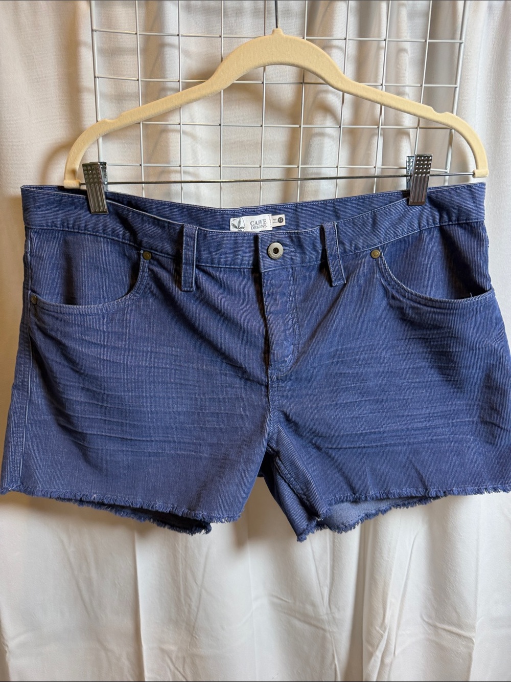 Carve Designs Blue corduroy Cutoff Shorts 12